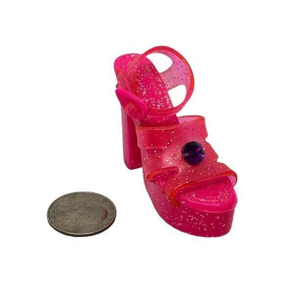 Pink Miniature Platform Shoe Figurine Cute - Picture 3 of 4